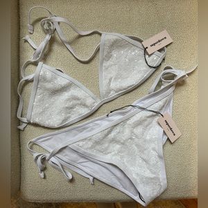 Revolve Superdown Sequin Bikini